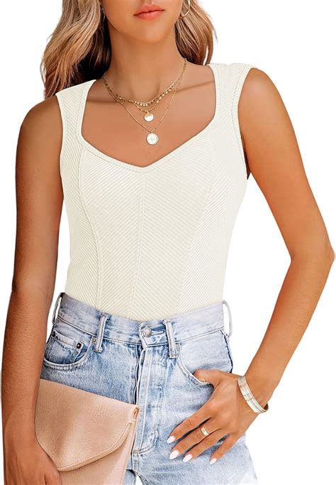 Amazon Dokotoo Tank Top For Women Scoop Neck Womens Camisole Tank