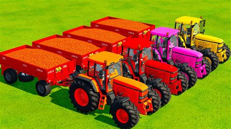 Transporting Sorghum With John Deere Tractors Farming Simulator