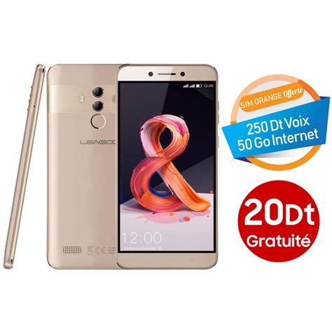 Leagoo T S Tunisie Couleur Gold Leagoo Smartphone Officiel