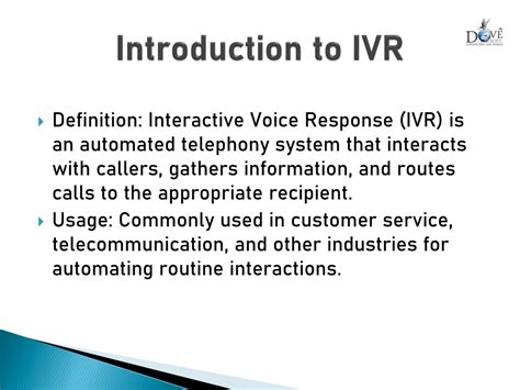 Ppt Interactive Voice Response Ivr Solutions Powerpoint