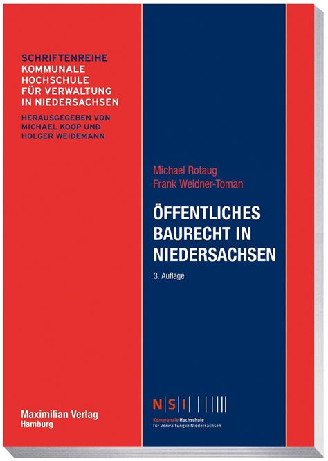 Öffentliches Baurecht in Niedersachsen von Michael Rotaug Buch Thalia