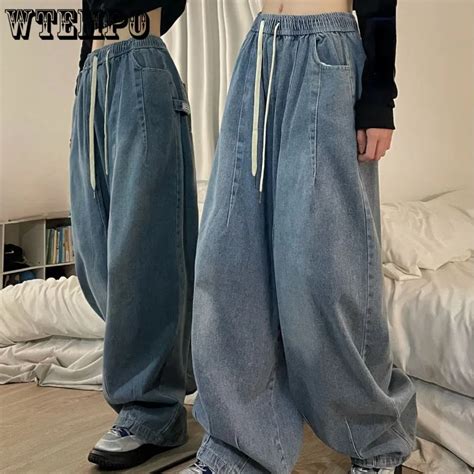 Jean Baggy Vintage Taille Artificiel Astique Pour Femme Surintendant Am