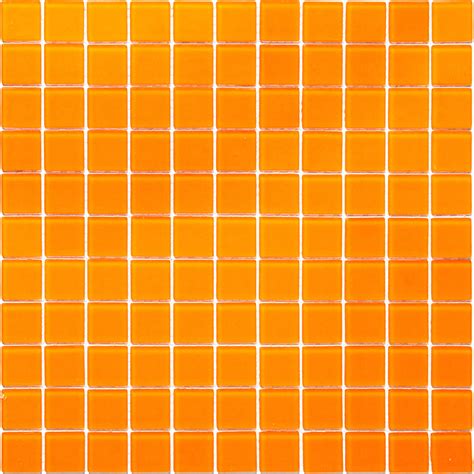 Glacier Orange 1x1 Frosted Glass Tile Tile Club