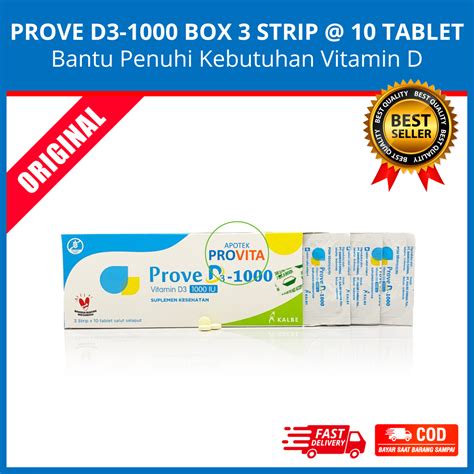 Jual Prove D Per Strip Tablet Per Box Tablet Suplemen