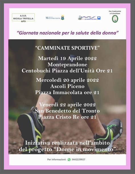 In Arrivo Tre Camminate Sportive Per La Giornata Nazionale Per La