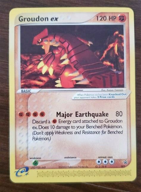 Mavin Pokemon Set Of Black Star Promo Kyogre Ex Groudon Ex