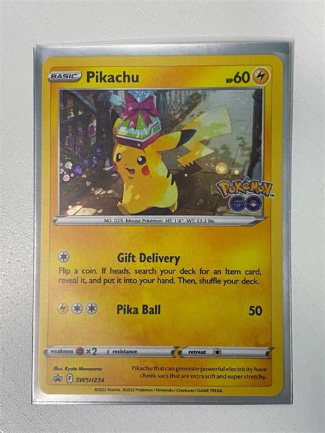 Pikachu Pok Mon Go Gifting Pikachu Swsh Blackstar Promo Kaufen Auf