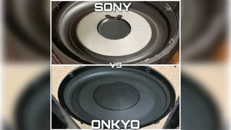 Subwoofer Sony Sa W Vs Onkyo Skw Youtube