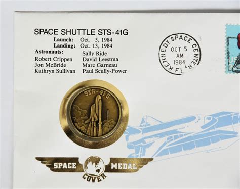 Medal Flown Metal In Medallion Space Shuttle 41G Challenger Catawiki