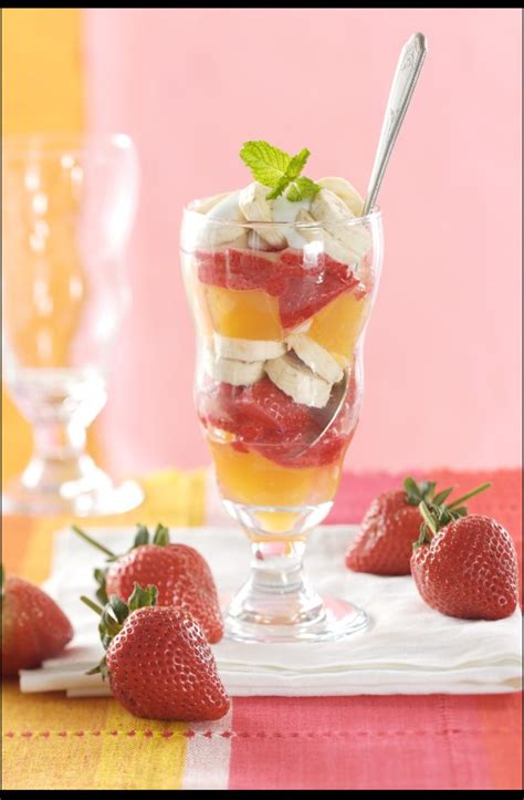 Orange Strawberry And Banana Parfaits Recipe Spry Living