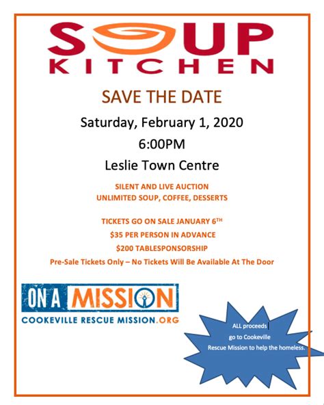 Mission announces annual soup kitchen fundraiser | UCBJ - Upper ...