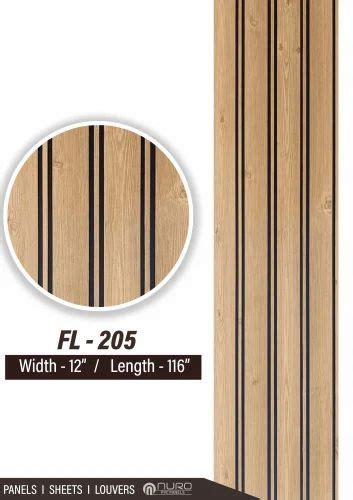 Wpc Fl Fluted Panels For Residential Thickness Mm At Rs