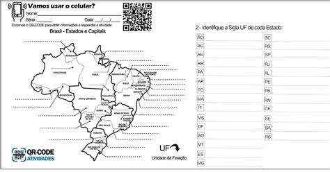 Mapa Estados E Capitais Do Brasil Colorir Nerdprofessor Descubra O