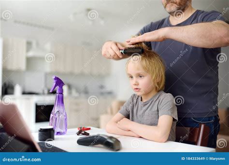 Preschooler Boy Gets Haircut at Home during Quarantine. Child Watch ...