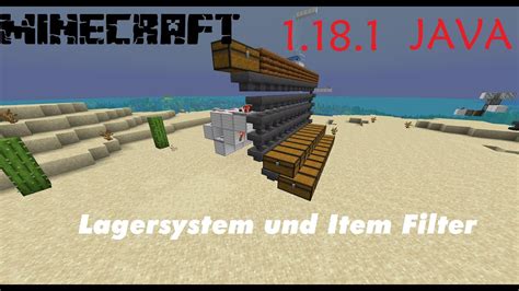 Minecraft Tutorial Lagersystem Und Item Filter Youtube