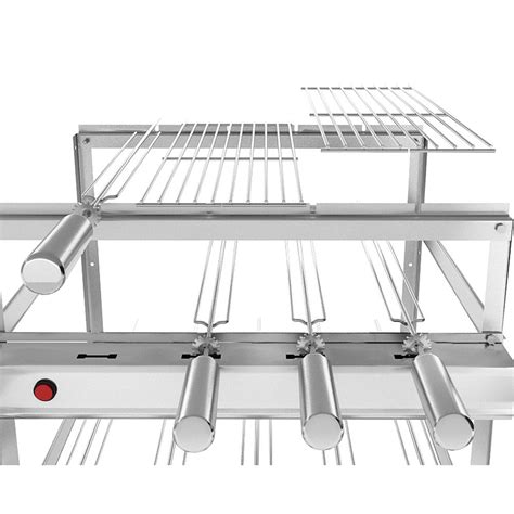 Churrasqueira Grill TRIPLA Inox SEVEFORT 11 Espetos Giratórios Ok Grill