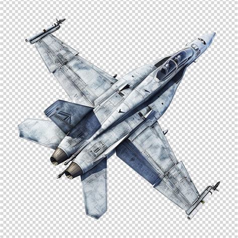 Premium PSD Hornet Fighter Jet Isolated On Transparent Background