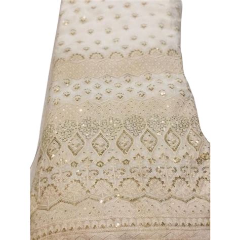 52 54 Embroidered Embroidery Silk Fabric Gsm 100 150 At Rs 500 Meter