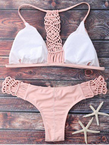 Cami Strappy Knitting Bikini Set