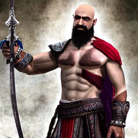 Kratos Wearing Islamic Clothes Stable Diffusion OpenArt