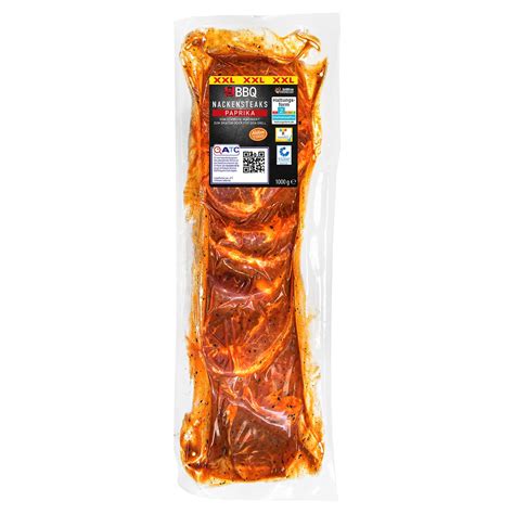 BBQ Marinierte Nackensteaks 1 kg ALDI SÜD