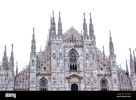 The Day View Of Milan Cathedral Or Duomo Di Milano Italy Stock Photo