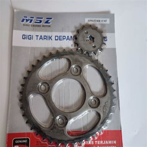 GIR GEAR SET DEPAN BELAKANG SUPRA FIT NEW 40T SUPRA X 125 KARISMA REVO