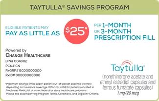 Taytulla® Savings Card