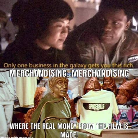 Why was no spaceballs merchandise ever released : r/starwarsmemes