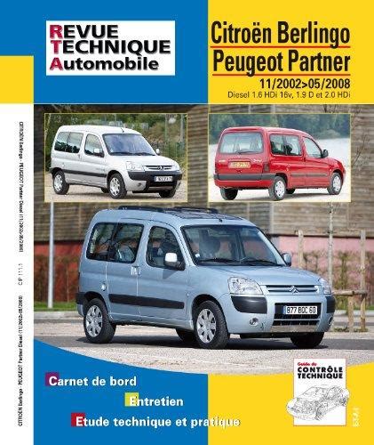 Rta Revue Technique Citro N Berlingo Et Peugeot Partner D