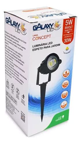 Kit Espeto Luminaria Para Jardim Cob Led W Verde Frete Gr Tis