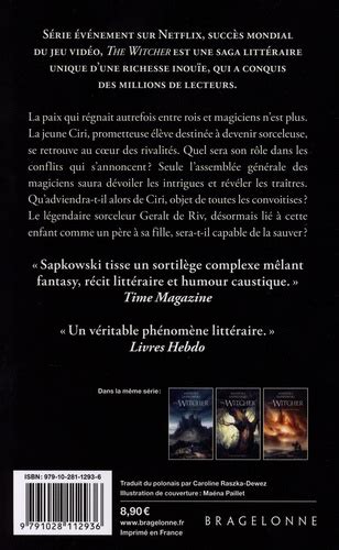 The Witcher Tome Le Temps Du M Pris De Andrzej Sapkowski Poche