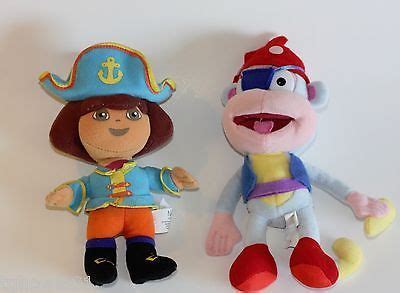 Dora the Explorer & Pirate Boots Nickelodeon Plush Stuffed Animal Lovey ...