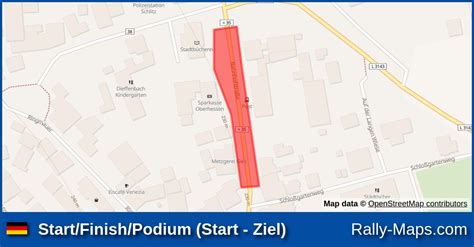 Karte Start Ziel Podium Start Ziel Rallye Vogelsberg Drm