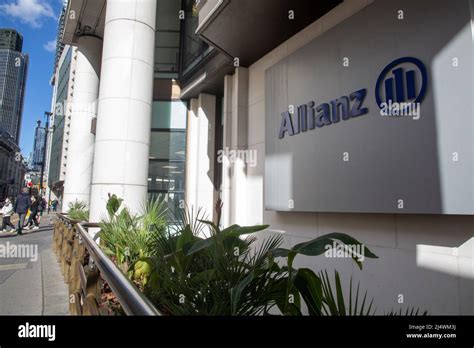 Allianz Insurance London Office Exterior Showing Signage Gracechurch