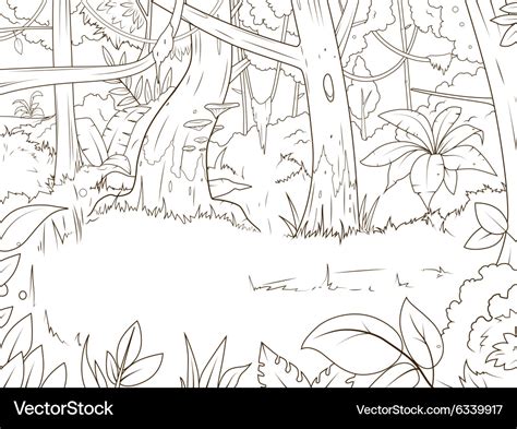 Jungle Habitat Coloring Pages