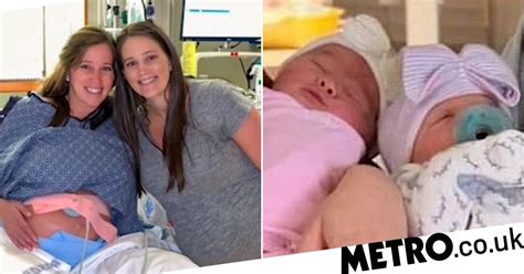 Twin Sisters Give Birth To Girls On 33rd Birthday 90 Minutes Apart