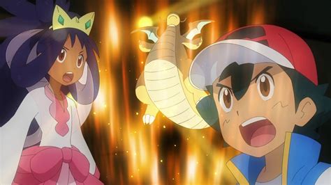 Ash Vs Iris Full Battle In English Sub Dragonites Battle The Unova