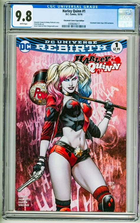 Harley Quinn 1 Cincinnati Comic Expo Cover 2016 Cgc 9 8 Comic Books Modern Age Dc