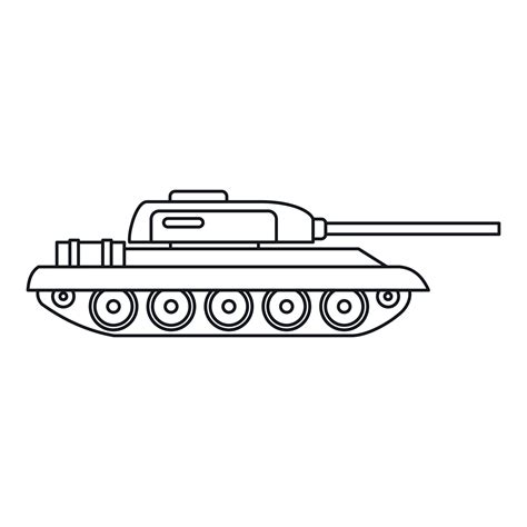 Tank icon, outline style 14647563 Vector Art at Vecteezy