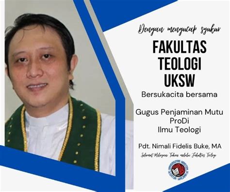 Koordinator Gugus Penjaminan Mutu Program Studi Ilmu Teologi