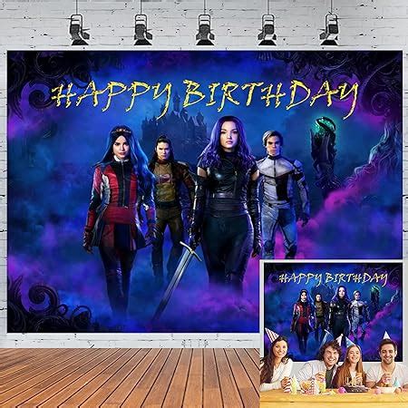 Buy Descendants Backdrop Birthday Party Decoration Supplies