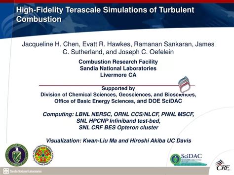 Ppt High Fidelity Terascale Simulations Of Turbulent Combustion