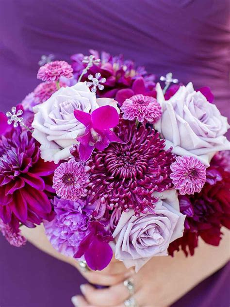 Purple Flower Bouquet Pictures - Bouquets Purple Wedding Bouquet Flowers Green Bridal Weddings ...