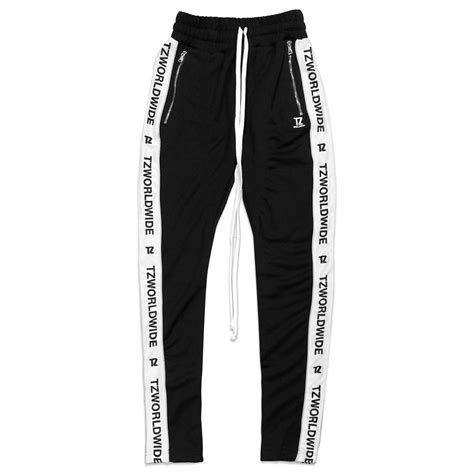 Tz Worldwide Tzworldwide Track Pants Black Shopee Thailand