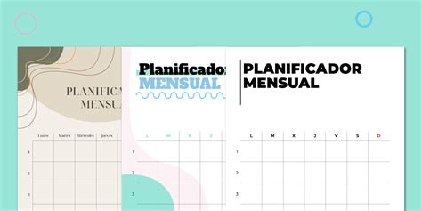 Planificador Mensual Pdf Gratis Para Imprimir