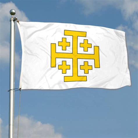 Kingdom of Jerusalem Flag Banner