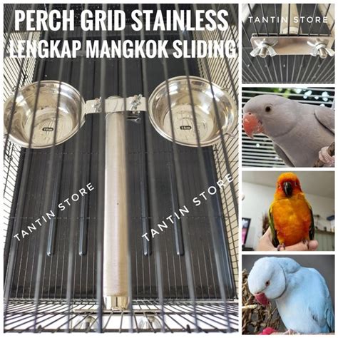 Jual Tangkringan Grid Stainless Lengkap Mangkok Sliding Kiri Kanan