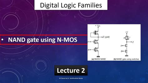 Nand Gate Using N Mos Mosfet Logic Lecture Youtube