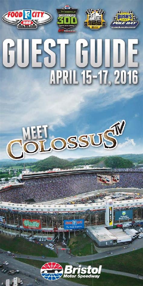 2016 Food City 500 Guest Guide By Bristol Motor Speedway And Dragway Issuu